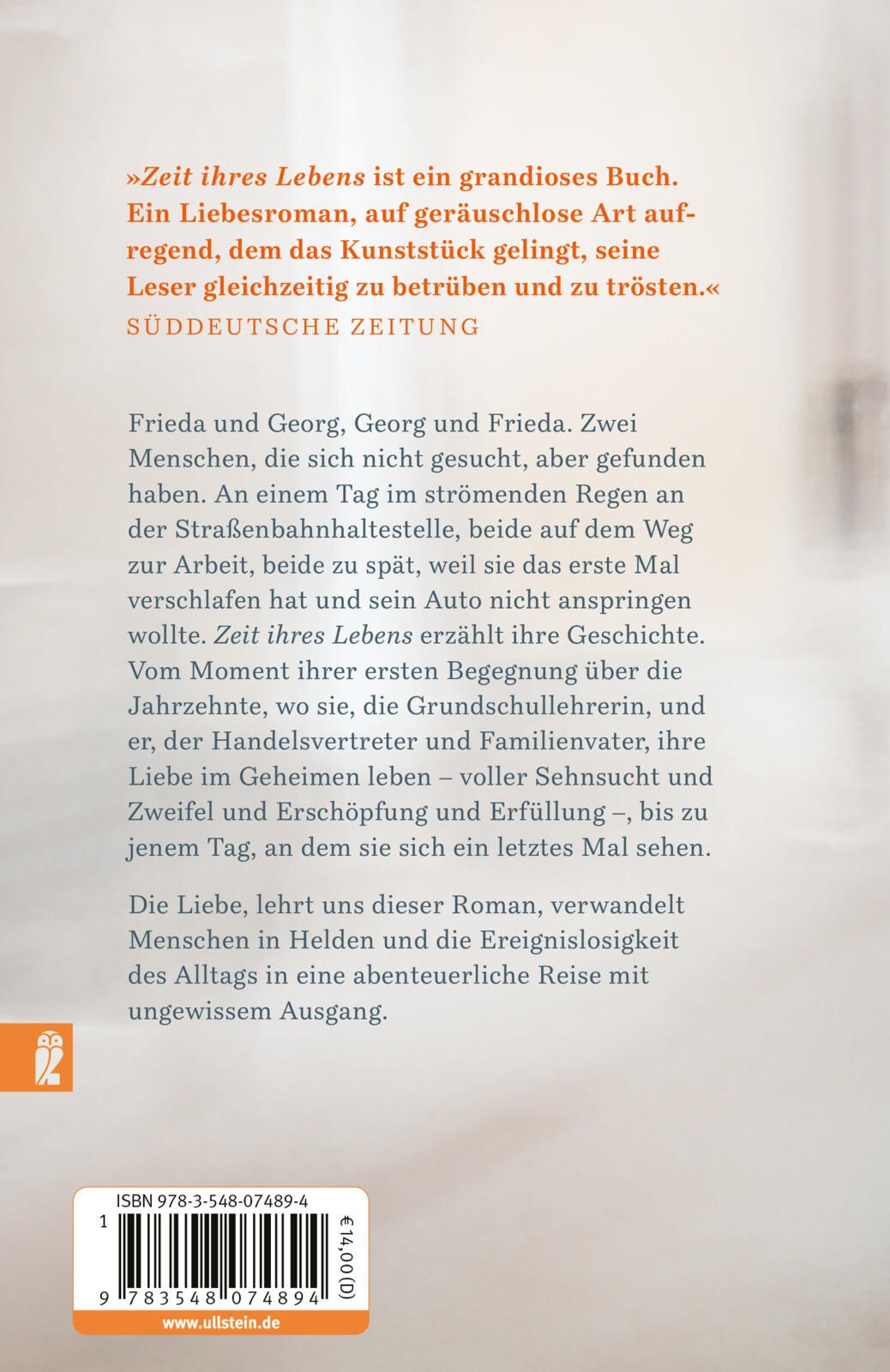 Rückseitencover Zeit ihres Lebens