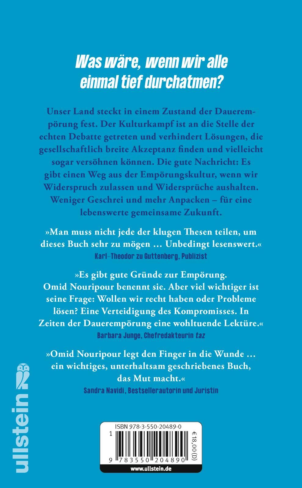Rückseitencover Empört euch nicht!