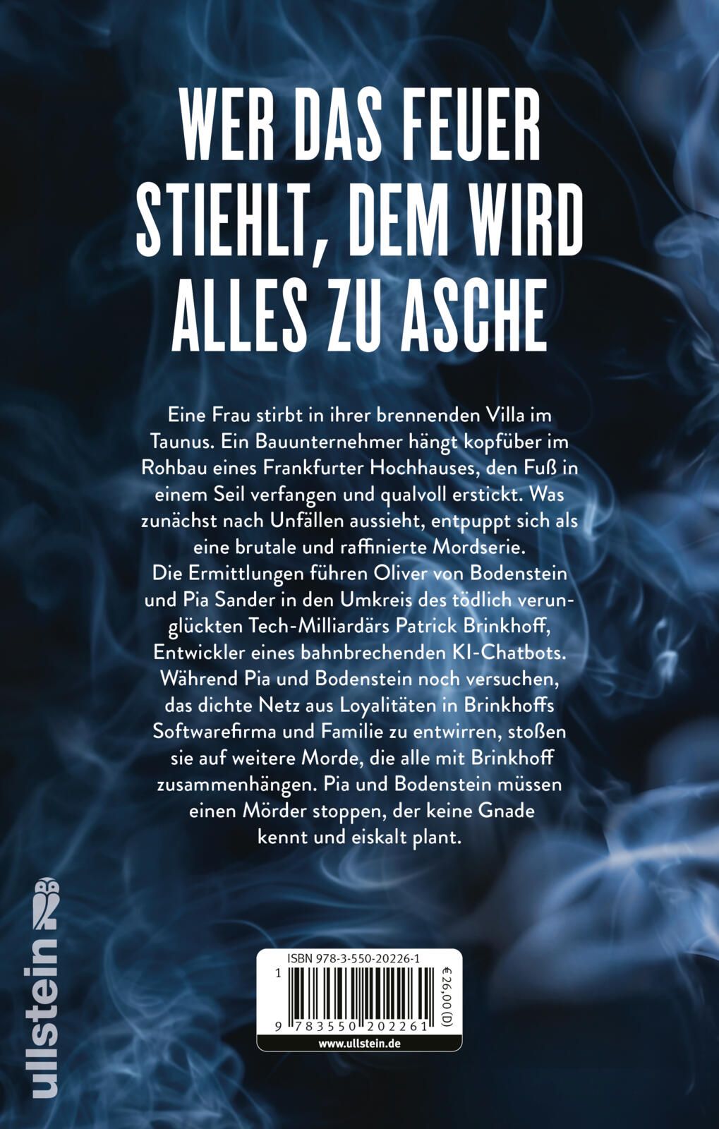 Rückseitencover Alles wird Asche (Ein Bodenstein-Kirchhoff-Krimi 12)