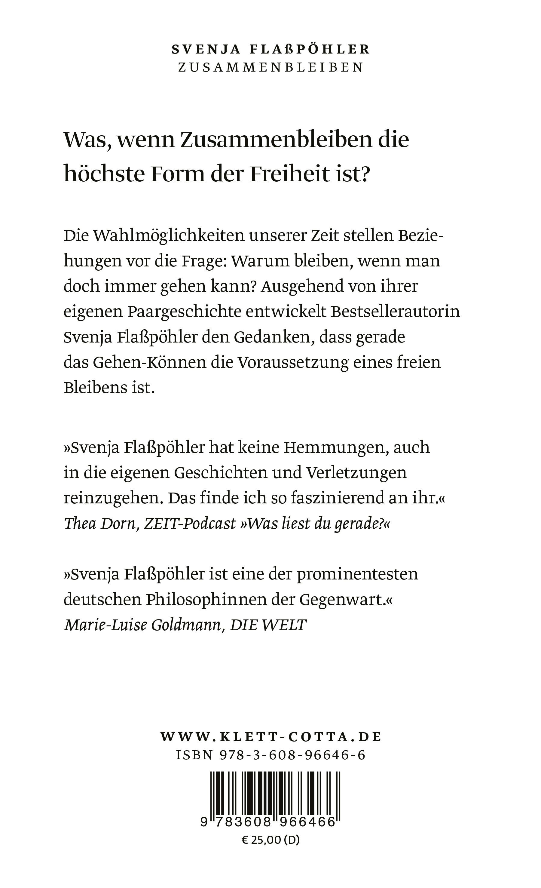 Rückseitencover Zusammenbleiben