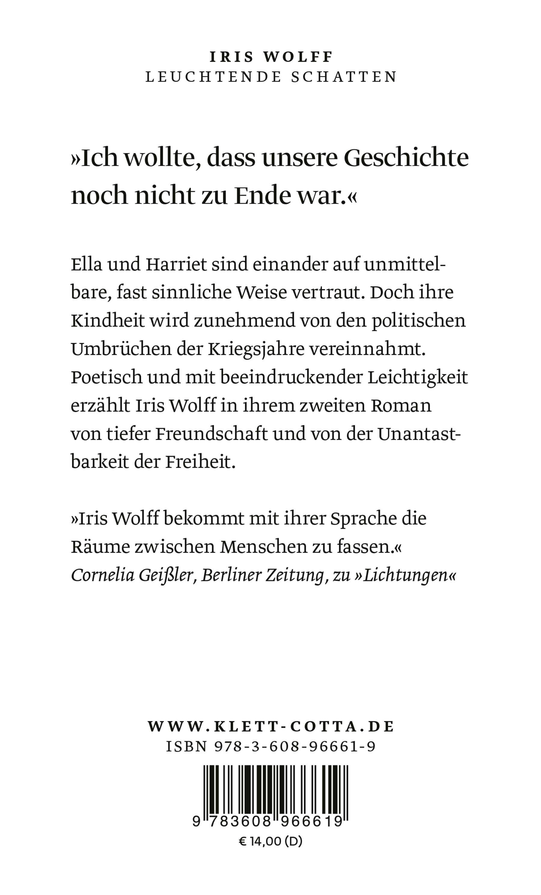Rückseitencover Leuchtende Schatten