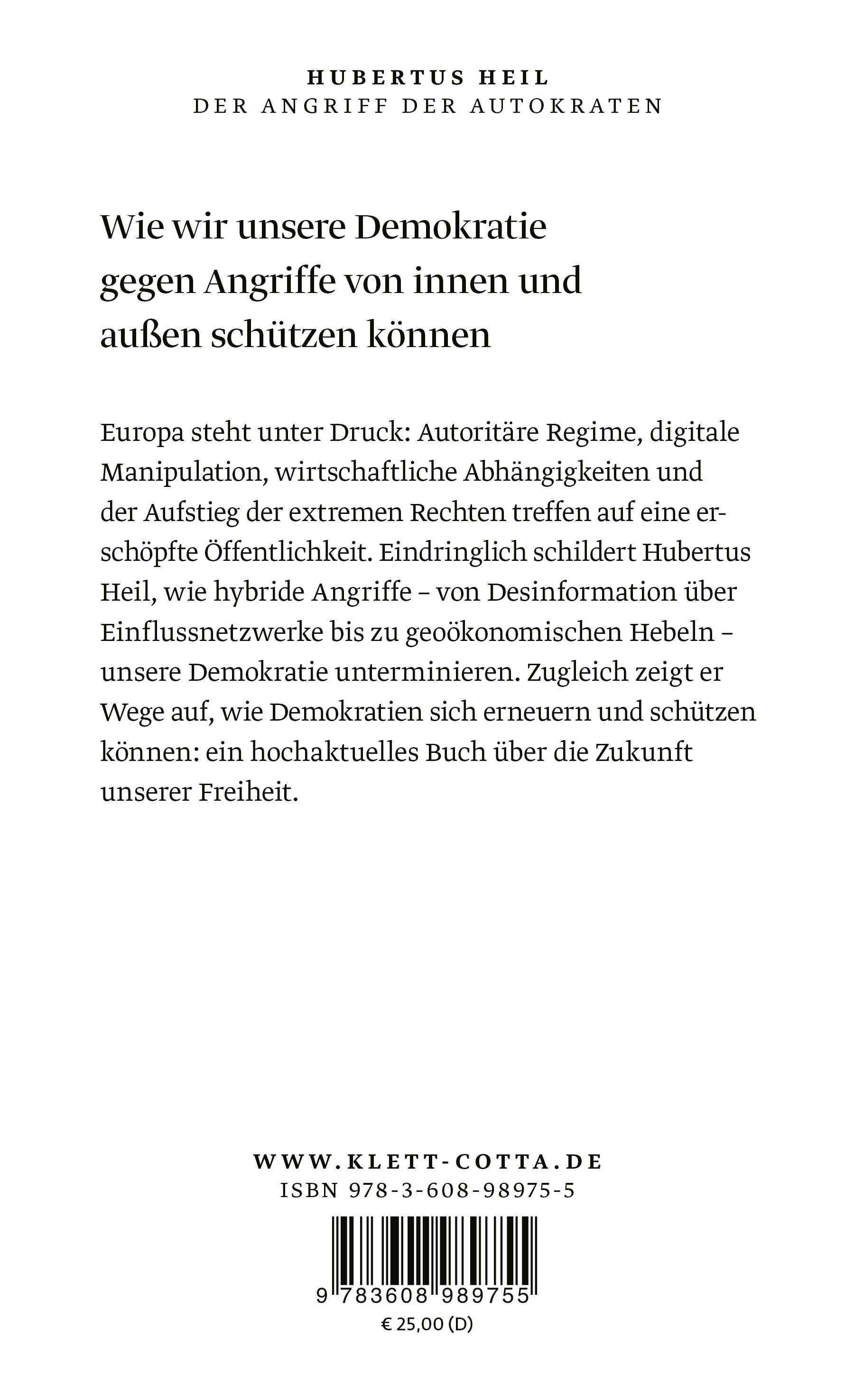 Rückseitencover Der Angriff der Autokraten