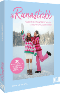 Vorderes Coverbild Runastrikk: Warme Kleidungsstücke für farbenfrohe Abenteuer