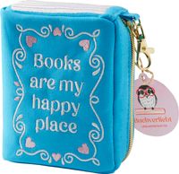 Vorderes Coverbild Buchverliebt Besticktes Täschchen, Happy Place