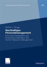 Vorderes Coverbild Nachhaltiges Personalmanagement