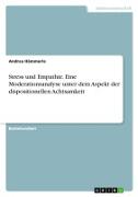 Vorderes Coverbild Stress und Empathie. Eine Moderationsanalyse unter dem Aspekt der dispositionellen Achtsamkeit