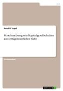 Vorderes Coverbild Verschmelzung von Kapitalgesellschaften aus ertragsteuerlicher Sicht