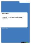 Vorderes Coverbild Syntactic theory and first language acquisition