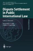 Vorderes Coverbild Dispute Settlement in Public International Law
