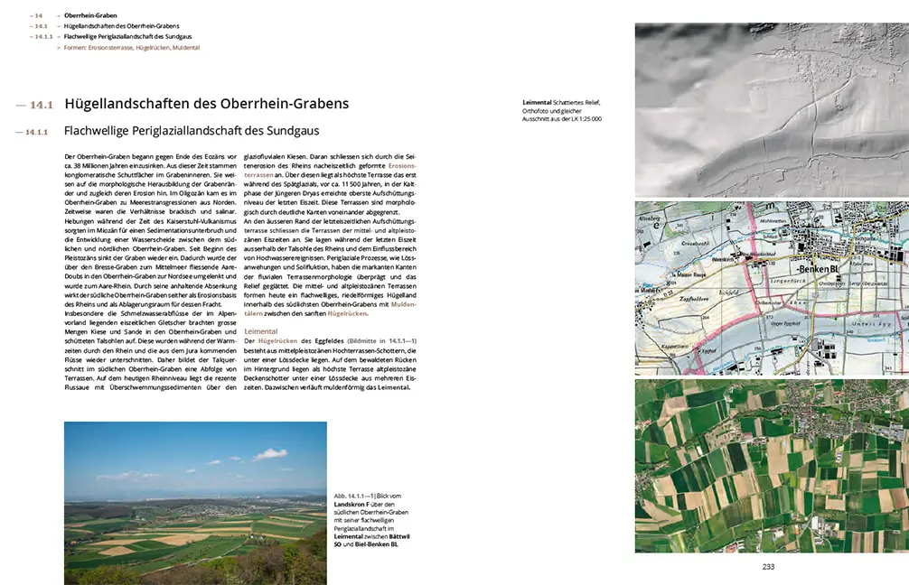 Beispielinhalt (Bild) Das Relief der Schweiz