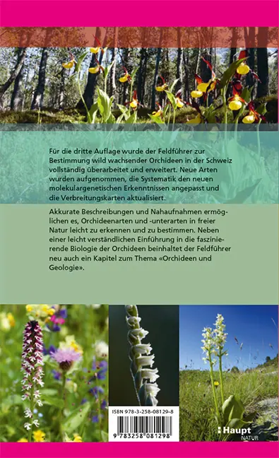 Rückseitencover Die Orchideen der Schweiz