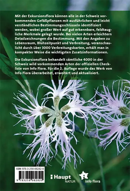 Rückseitencover Flora Helvetica - Exkursionsflora