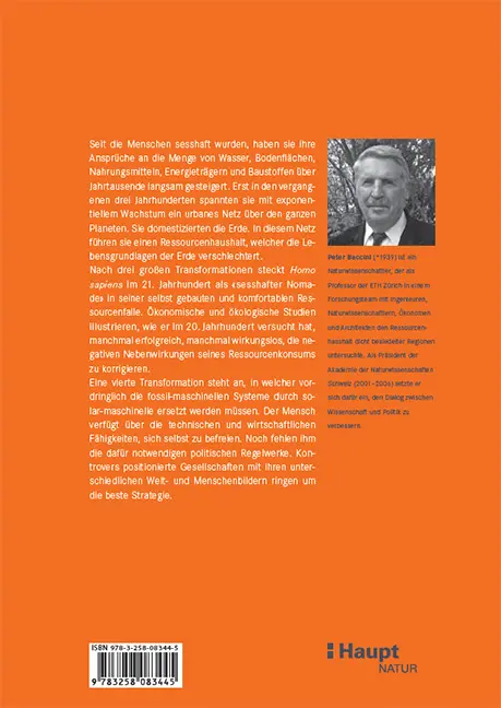 Rückseitencover Die Domestikation der Erde