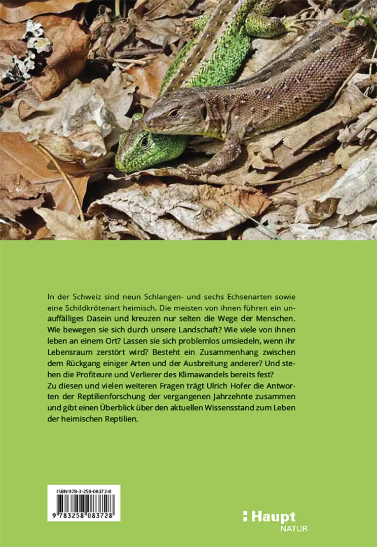Rückseitencover Reptilien in der Schweiz
