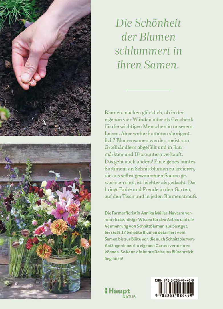 Rückseitencover Blütenreich – Schnittblumen mit Herz und Hand vermehren