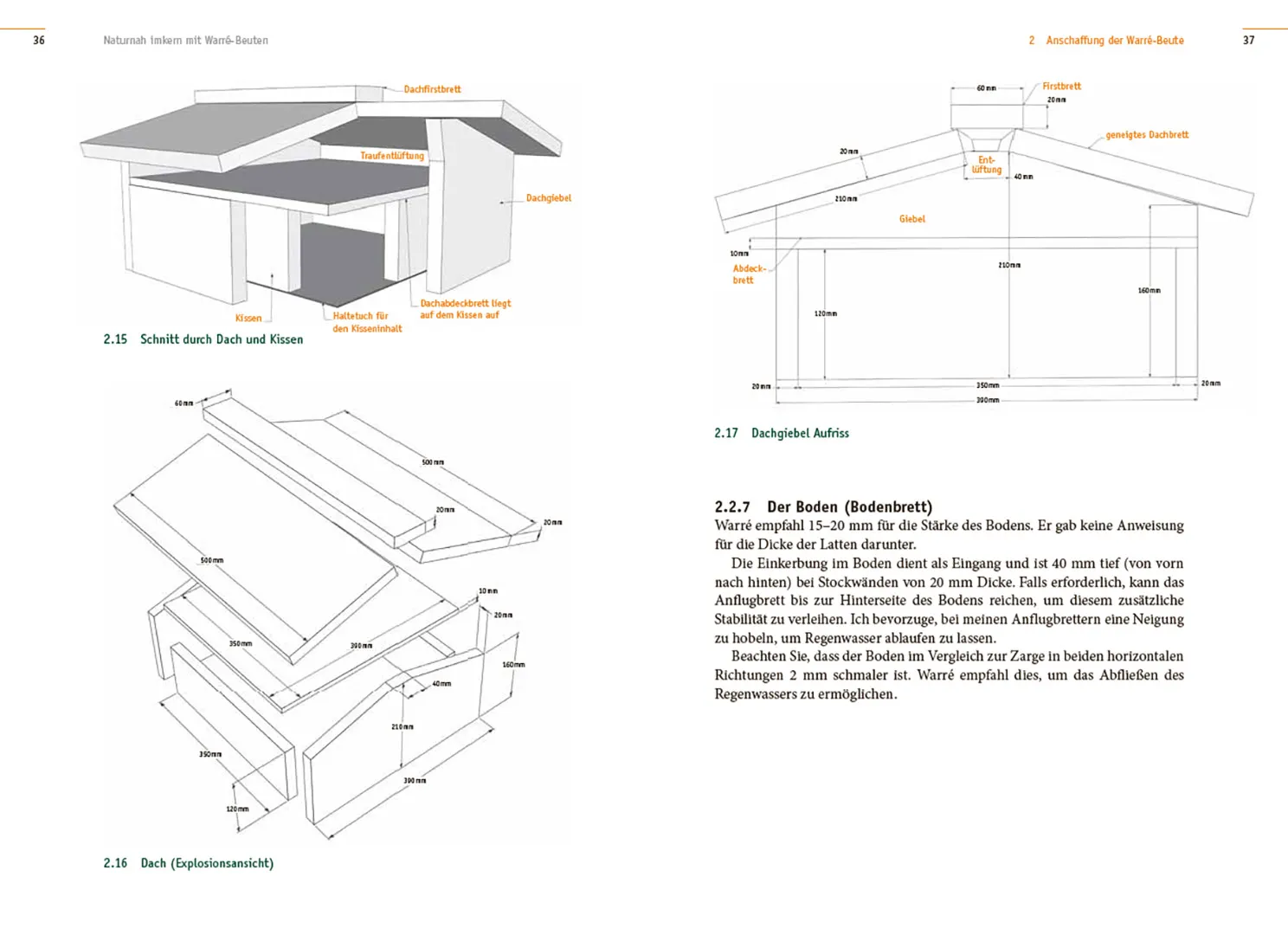 Beispielinhalt (Bild) Naturnah imkern mit Warré-Beuten