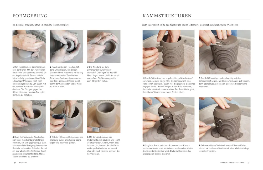 Beispielinhalt (Bild) Keramische Kerb- und Schneidetechniken