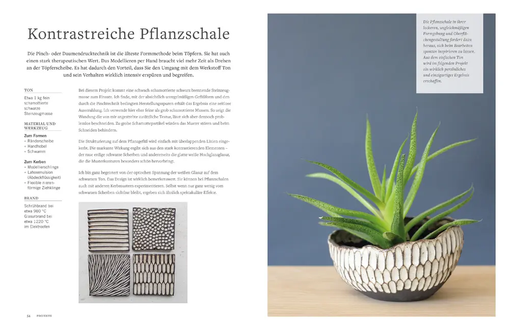 Beispielinhalt (Bild) Keramische Kerb- und Schneidetechniken