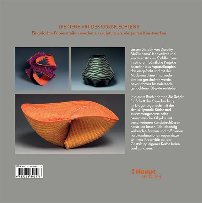 Rückseitencover Korbflechten mit Papierstreifen