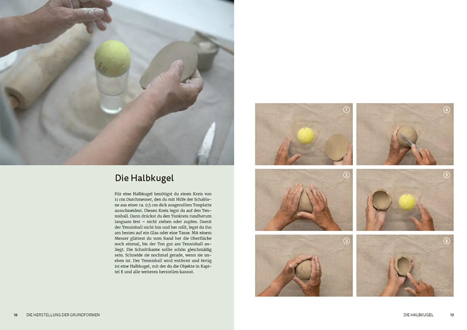 Beispielinhalt (Bild) Aus Ton geformt