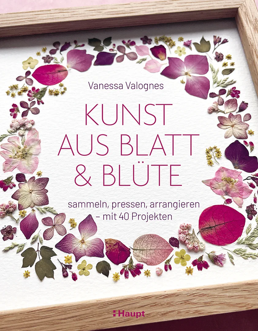 Vorderes Coverbild Kunst aus Blatt und Blüte
