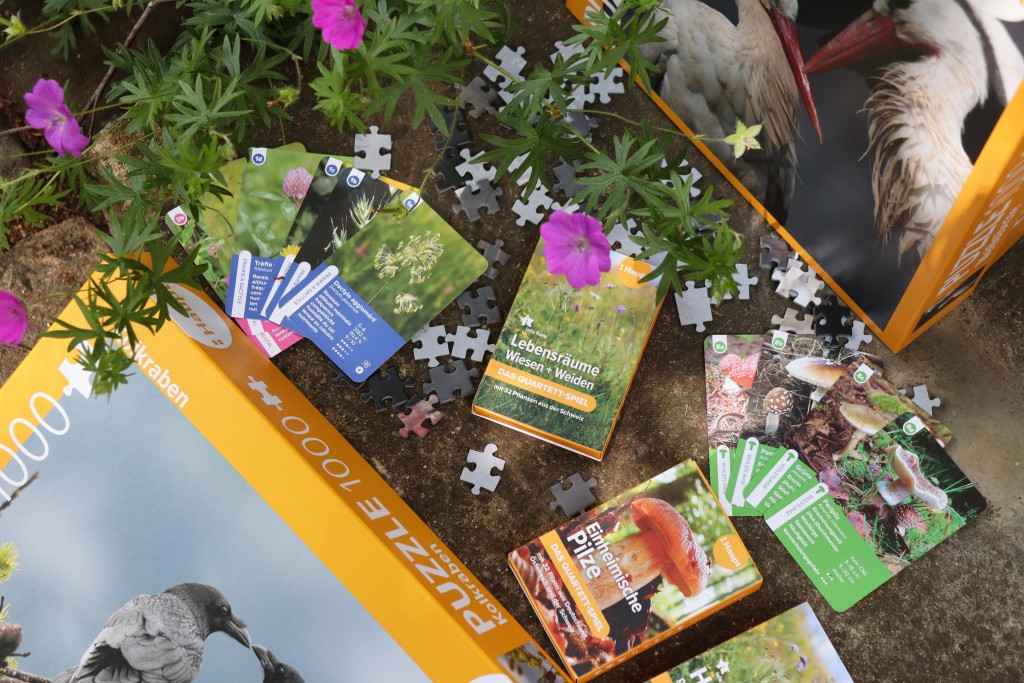 Zuwachs bei den Spielen: Puzzles und neue Quartette im Haupt Verlag